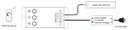 LED-контроллер DEYA 12-24VDC, 20A*1CH, 3 кнопки (V1-C)