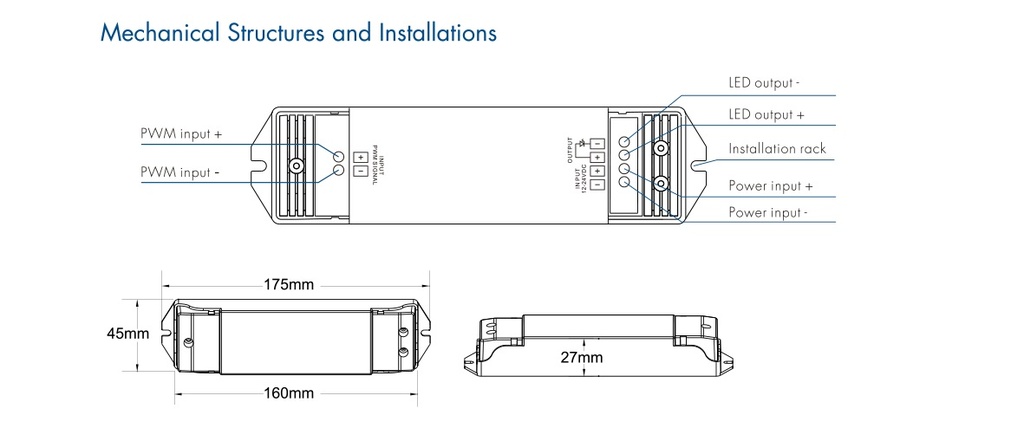 LED-повторювач DEYA 12-24VDC, 15A*1CH (EV1-S)