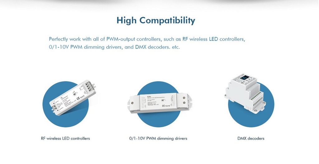 LED-повторювач DEYA 12-36VDC, 5A*4CH (EV4)