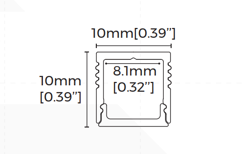 LED-профіль COLORS 2,5 метра (LS1010_2,5(white))