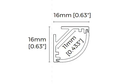 LED-профіль кутовий, 2,5 метра (BG1616)