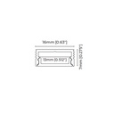LED-профіль накладний, 2,5 метра (BS1607_2,5)