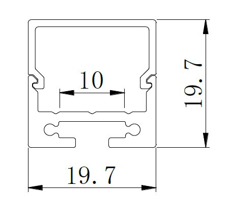 LED-профіль підвісний, 2.5 метра (LS1911K)