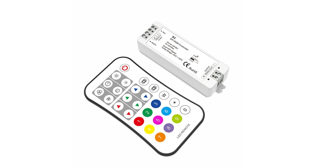 LED Пульт и SPI контролер DEYA 5-24VDC (SC+R9)