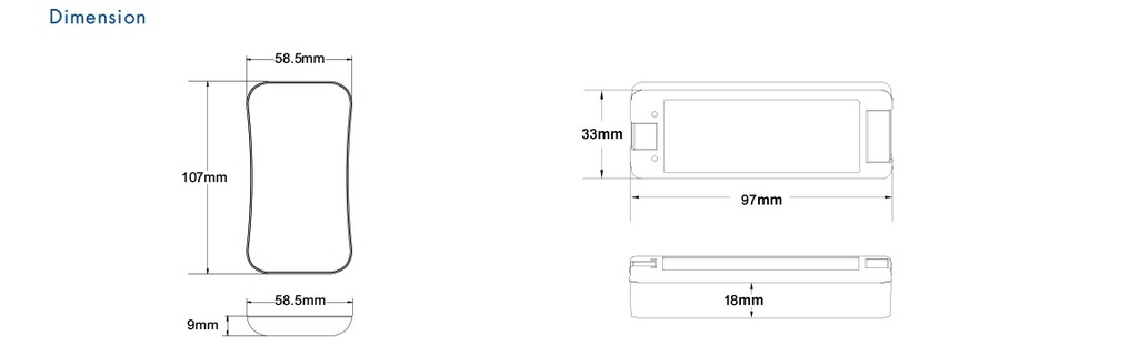 LED Пульт и SPI контролер DEYA 5-24VDC (SC+R9)