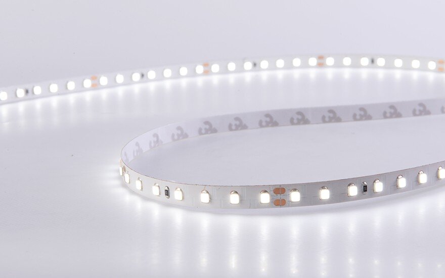 LED стрічка COLORS 120-2835-12V-IP20 8.4W 790Lm 3000K 5м (D8120-12V-8mm-WW)