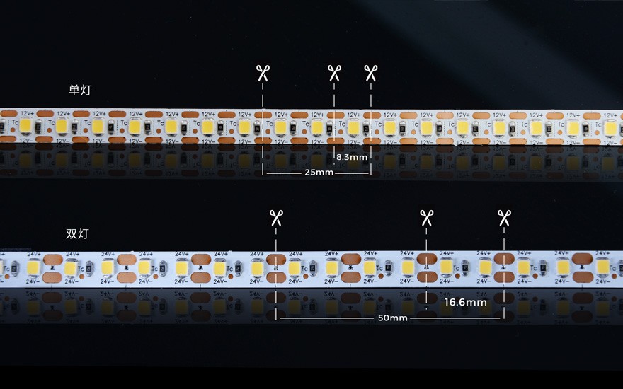 LED стрічка COLORS 120-2835-12V-IP20 8.4W 800Lm 4000K 5м (D8120-12V-5mm-NW)
