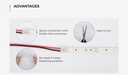 LED стрічка COLORS 120-2835-12V-IP20 8.8W 1000Lm 6000K 5м (DJ120-12V-8mm-W)