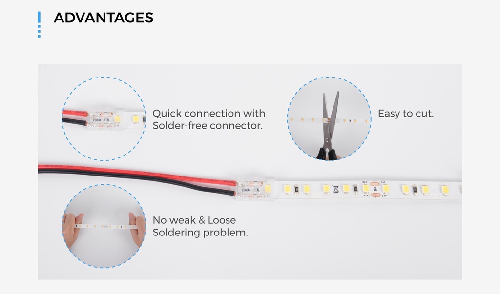 LED стрічка COLORS 120-2835-24V-IP20 8.8W 900Lm 2700K 5м (DJ120-24V-8mm-SW)