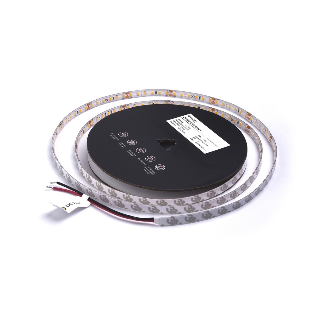 LED стрічка COLORS 120-2835-24V-IP55 8.4W 690Lm 2300K 5м (D8120-24V-8mm-IP55-LW)