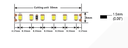 LED стрічка COLORS 120-2835-24V-IP65 8.4W 554Lm 1900K 5м (D8120-24V-8mm-IP65-GW)