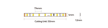 LED стрічка COLORS 140-2216-24V-IP20 6.6W 685Lm 3000K 5м (D6140-24V-4mm-WW)