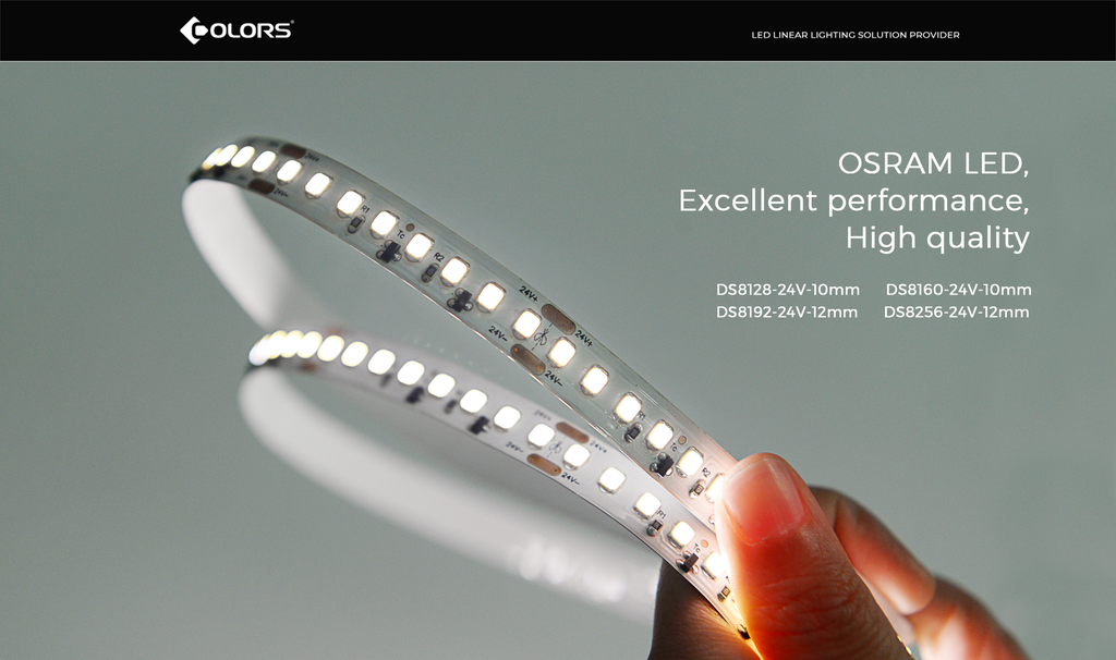 LED стрічка COLORS 160-2835-24V-IP20 16.4W 2400Lm 3000K 5м (DS8160-24V-10mm-WW)