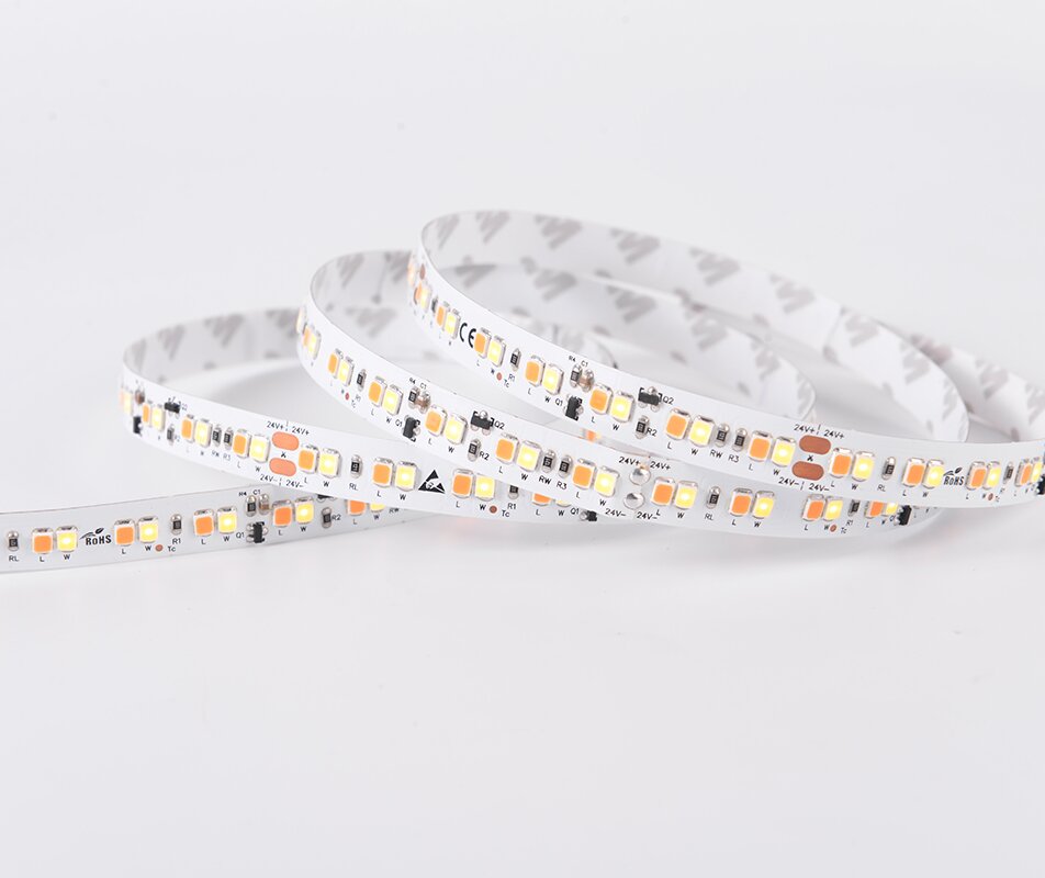 LED стрічка COLORS 168-2835-24V-IP20 13.5W  580Lm 1900K+3000K 5м (DS8168GWWW-24V-10mm)