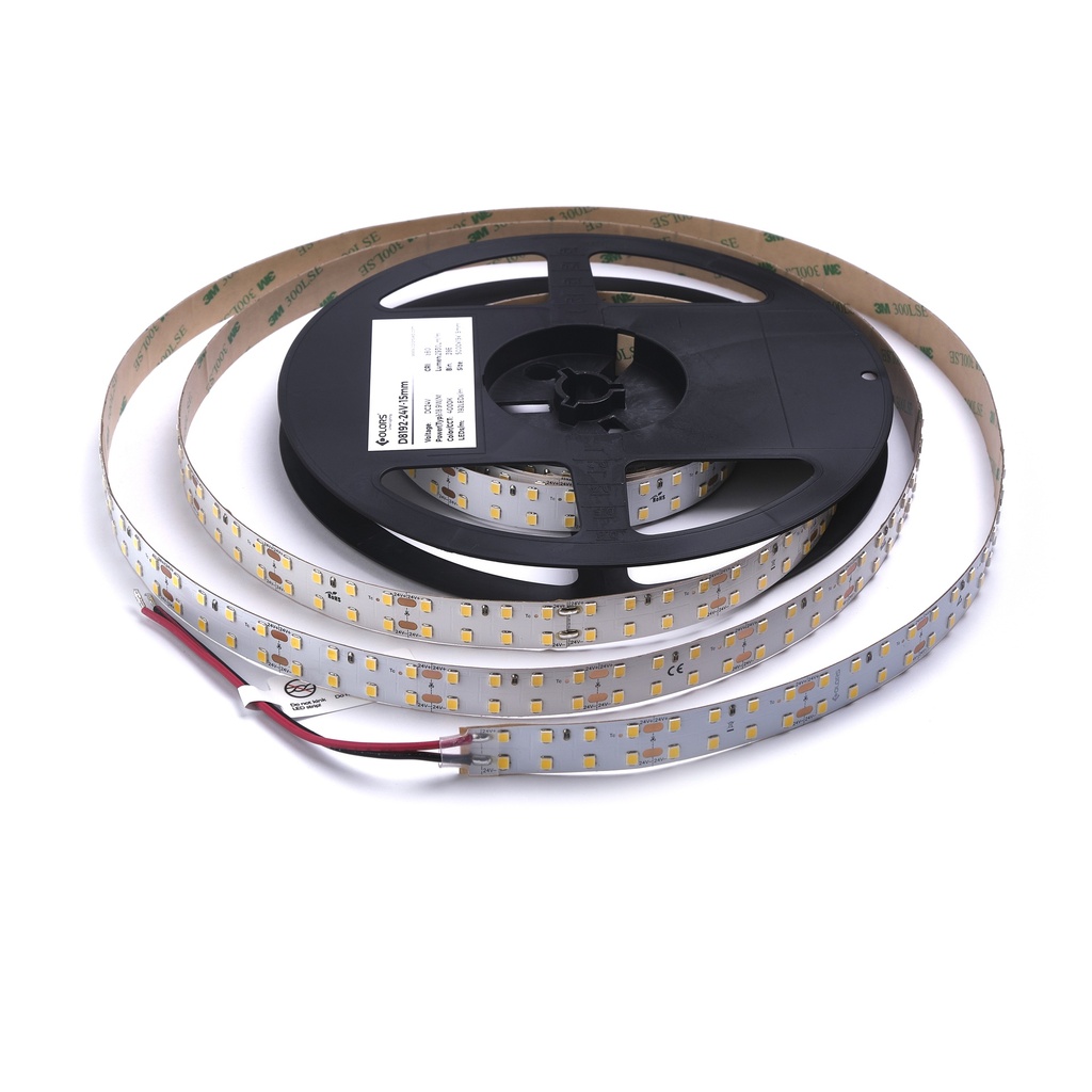 LED стрічка COLORS 192-2835-24V-IP20 18.9W 2810Lm 6000K 5м (D8192-24V-15mm-W)