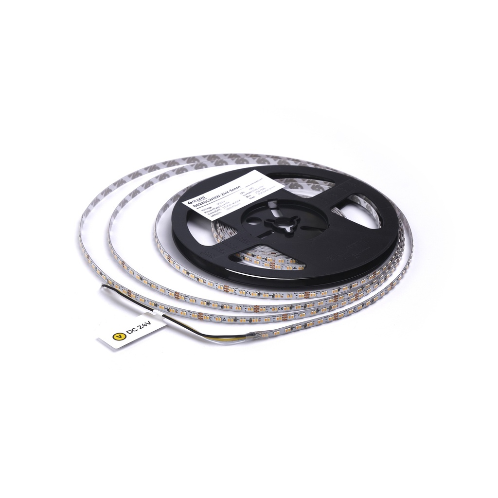 LED стрічка COLORS 280-2216-24V-IP20 8,4W 975Lm 2700+6000K 5м (D6280-24V-5mm-SWW)