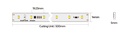LED стрічка COLORS 52-2835-230V-IP65 5.3W 450Lm 2850K 50м (H852-230V-12mm-WW)