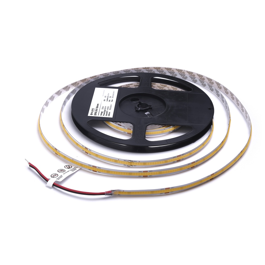 LED стрічка COLORS COB-24V-IP20 10W 790Lm 2700K 5м (DF8-24V-8mm-SW)