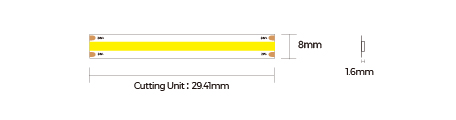 LED стрічка COLORS COB-24V-IP20 10W 980Lm 4000K 5м (DF10-24V-8mm-NW)