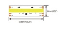 LED стрічка COLORS COB-24V-IP20 12W 695Lm 6500K 5м (DFS6-24V-10mm-W)