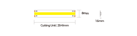 LED стрічка COLORS COB-24V-IP20 15W 1470Lm 4000K 5м (DF15-24V-8mm-NW)