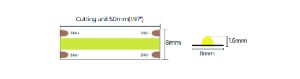 LED стрічка COLORS COB-24V-IP20 7.2W 605Lm 3000K 5м (DRF6-24V-8mm-WW)