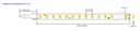 LED стрічка RISHANG 120-2835-24V-IP20 8,6W 818Lm 6500K 5м (RN08C0TC-B-W)