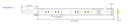 LED стрічка RISHANG 60-5050-24V-IP20 12.9/4.7W RGB+2700K 5м (RD0260AC-A)