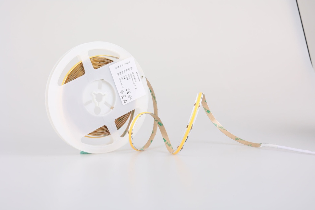 LED стрічка RISHANG COB-24V-IP20 10W 850Lm 3000K 50м (RM0801EC-A-WW_50)