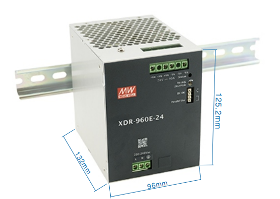 Блок живлення Mean Well на DIN-рейку 960W DC48V 20A (XDR-960E-48)