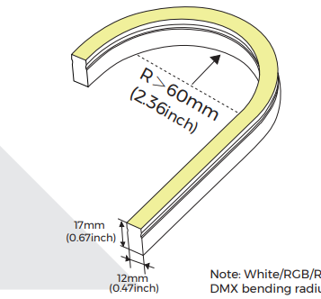 Гнучкий неон COLORS 24V-IP67 10W 669Lm 4000K 5м (AFS1217-NW)