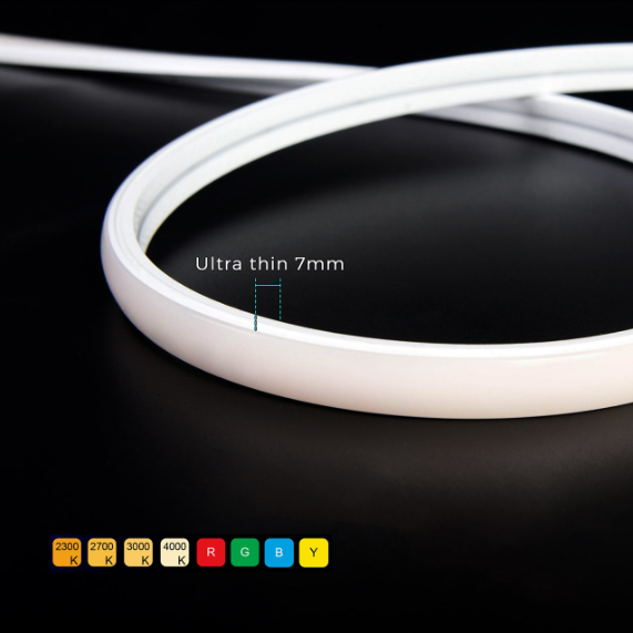 Гнучкий неон COLORS 24V IP67 10W 750Lm 3000K 5м (NNT0711-WW)