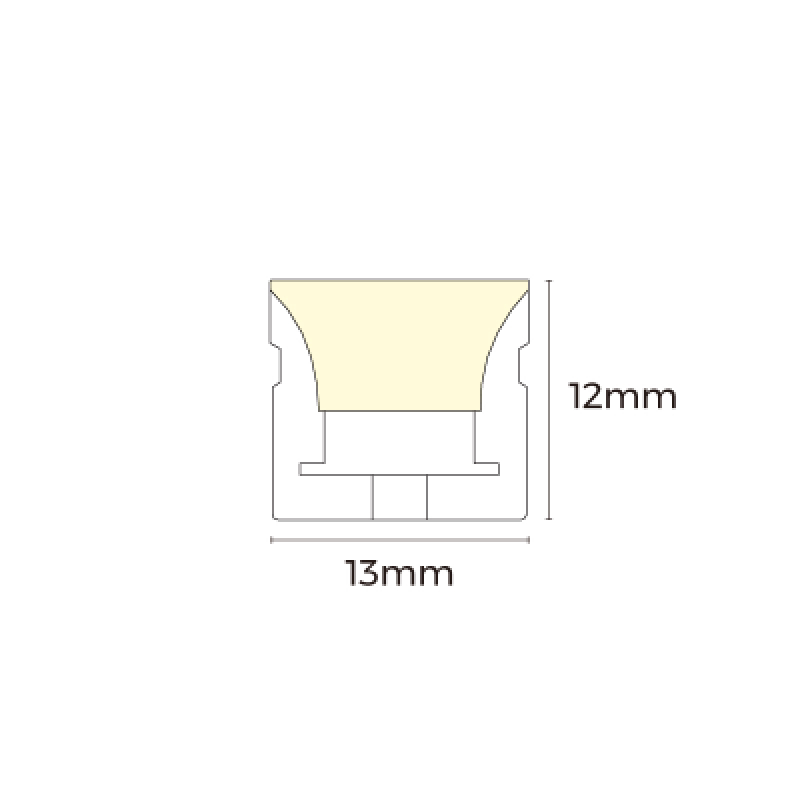 Гнучкий неон COLORS 24V IP67 10W 909Lm 3000K 5м (AFT1312-WW)