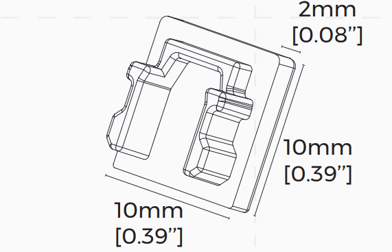 Комплект закінчень COLORS для профілю LS1010 (EC-LS1010FWH)