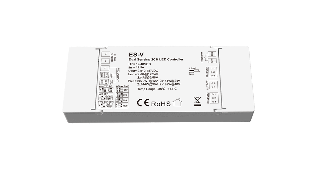 Контролер 12-48VDC 2CH DEYA (ES-V)