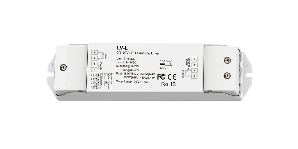 Контролер DEYA 12-48VDC, 15A*1CH, 0/1-10V (LV-L)