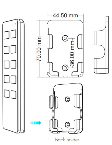 Пульт DEYA ZigBee CCT-контролера на 1 зону (R2(WZS)-Black)