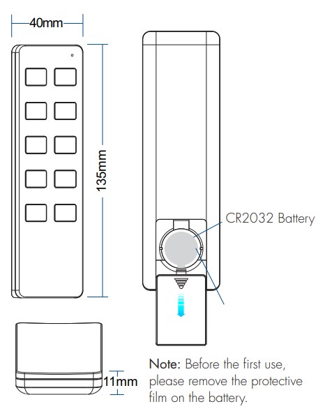 Пульт DEYA ZigBee CCT-контролера на 1 зону (R2(WZS)-White)