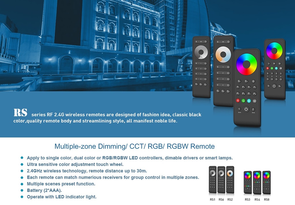 Пульт LED димера DEYA на 4 зони (RS1)