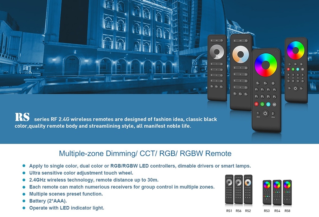 Пульт RGB-контролера DEYA на 1 зону (RS9)