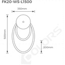 Світильник COLORS WS WALL LAMP 4000K (FK20-WS-L1500-NW)