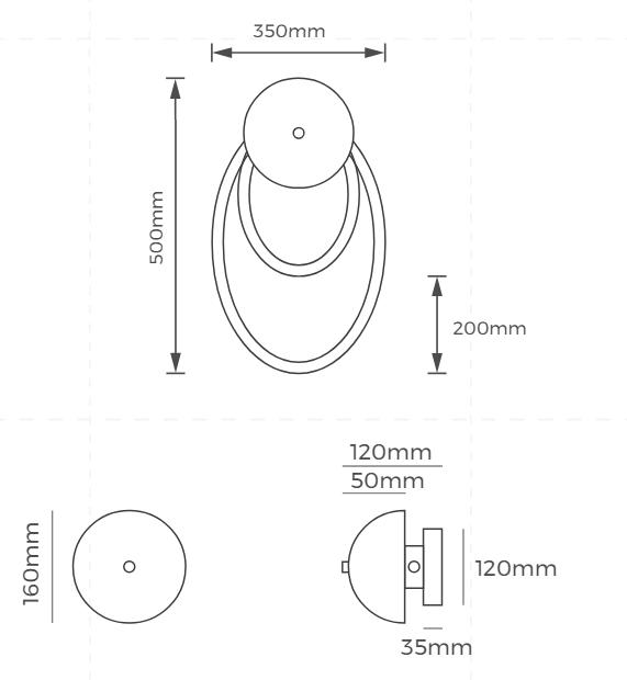 Світильник COLORS WS WALL LAMP 4000K (FK20-WS-L1500-NW)