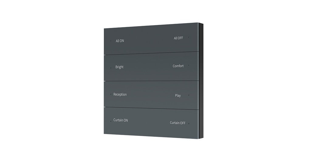 Сенсорна панель DEYA ZigBee на 1 зону (PK8(WZS)-Dark-grey)