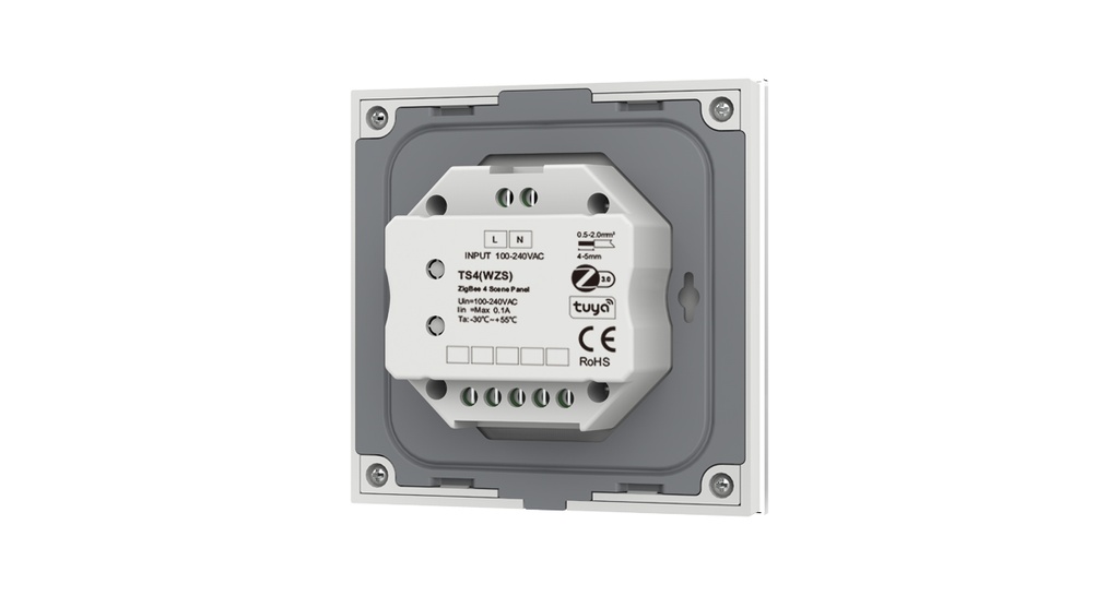 Сенсорна панель DEYA ZigBee на 1 зону (TS4(WZS)-White)