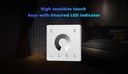 Сенсорна Панель контролера DIM на 1 зону (TW1), чорна