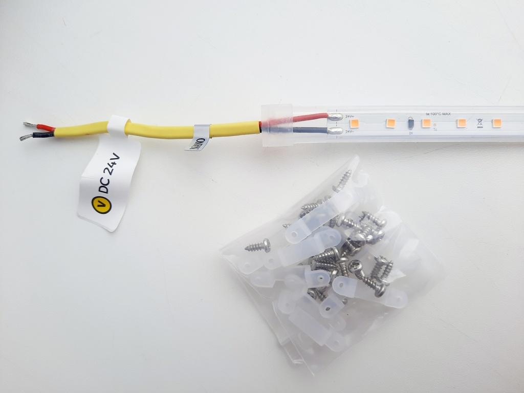 Термостійка стрічка COLORS 80-3030-24V-IP65 4.8W 690Lm 2700K 5м (DS980-24V-10mm-IP65-SW)