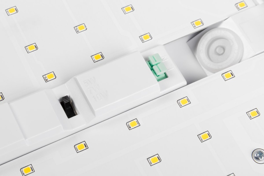 Сутінковий фасадний світильник GTV MACARI, LED, 10-7-5 Вт, 100 лм/Вт, 4000K, AC220-240V, IP65