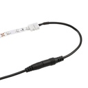 Конектор для свiтлодiодних стрiчок OEM №13 8мм затискач - mini Jack "мама" через дрiт, 15см