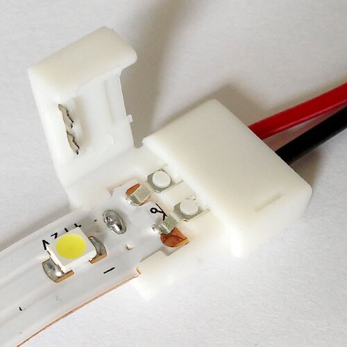 Конектор для свiтлодiодних стрiчок OEM SC-04-SW-8-2 8mm joint wire (затискач-дрiт)
