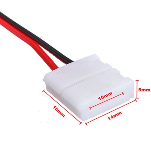 Конектор для свiтлодiодних стрiчок OEM SC-07-SWS-10-2 10mm 2joints wire (дрiт- 2 затискача)
